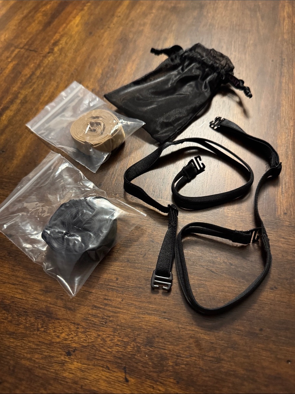 Victoria's Secret Black and Nude Adjustable Bra Straps